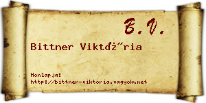 Bittner Viktória névjegykártya